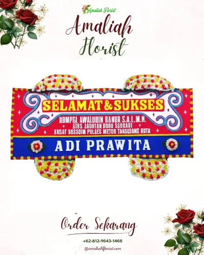 Karangan Bunga Ucapan Selamat di Sukamanis